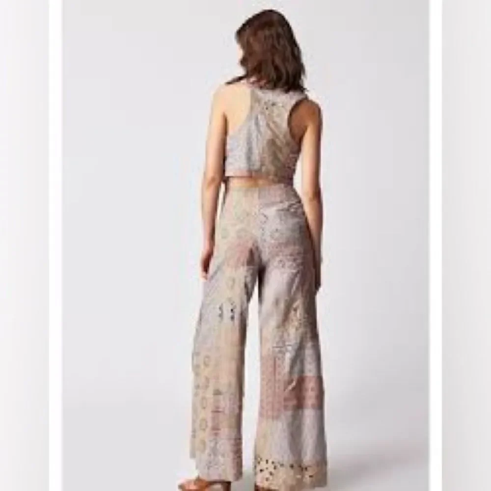 Free People Sweet And Salty Vest Suit Set/ size 6 - Picture 5 of 11